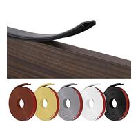 flintronic Forma U Cinta de Madera Cantos, 5m * 12mm TPE Protector Borde de Muebles, Cantoneras Cubrecantos Autoadhesiva, Proteccion para Mesas y Muebles, Puertas de Automóviles.(Negro)