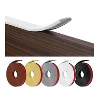 Flintronic Forma U Cinta de Madera Cantos, 5m * 25mm TPE Protector Borde de Muebles, Cantoneras Cubrecantos Autoadhesiva, Proteccion para Mesas y Muebles, Puertas de Automóviles.(Blanco)