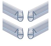 flintronic Goma para Mampara de Ducha, 4 PCS 40CM Junta Para Mampara de Ducha con ajuste perfecto para puertas de 4-6 mm, Ajustable Goma mampara ducha, Perfil de mampara fácil instalar