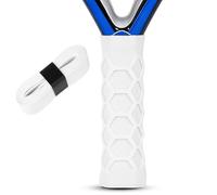 flintronic Grip Padel, Grip Antivibraciones, Grip Padel Reutilizable, Overgrips Padél Antideslizante y Cómodo, Accesorios Padel, para Bádminton Tenis Blanco