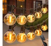 flintronic Guirnaldas de Luces Exterior, Luces Solares LED Exterior, 19.5M LED Cadena de Luz con 25 + 2 Bombillas, Impermeable, Para Jardín, Boda, Fiesta,Terraza