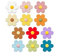flintronic Imanes de Nevera con Flores 3D, 12pc Coloridos Imanes de Nevera Decorativos, Magnética Potentes Refrigerador Flor 3D, para Pizarra, Cocina y Oficina