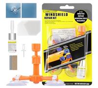 Flintronic Kit de Reparación Parabrisas de Automóvil, Kit Reparacion Vidrio con Jeringas de Presión,Kit de Reparación de Grietas de Parabrisas de Automoción, Fijación Rápida para Chips, Grietas, Crack