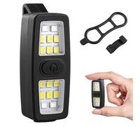 flintronic Luz de Abrazadera para Exteriores, Luz de Camping al Aire Libre, luz de Clip de Advertencia de Trabajo, Lámpara Multiusos con Abrazadera, para Viajes, Pesca, Camping, Caminar, Ciclismo