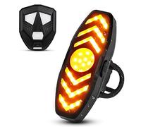 flintronic Luz Trasera LED de Bicicleta Recargable por USB, Luz LED de Control Remoto Señal de Giro, Luz de Bicicleta Impermeable de Alto Brillo, para Bicicleta de Carretera de Montaña, 5 Modos