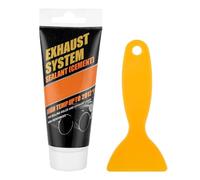 Flintronic Masilla Tubo de Escape, Pasta de Reparación de Escape de 75 g, Resistente al Calor Pasta de Esca-pe, Pas-ta de Montaje de Esca-pe, para Silenciadores de Coche, Tubos de Escap-e