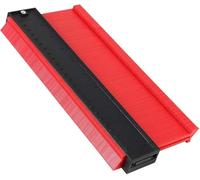 flintronic Medidor de Contornos, 10"/250MM(Espesar) Herramienta de Medición de Perfil Irregular, para la medición precisa de baldosas en madera laminada Marcado (RED)