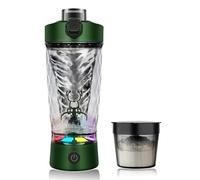 flintronic Mezclador de Proteinas Eléctrica, 650ML Verde Vaso Shaker Portable Vortex con Recargable USB-C - Hecho con Tritan, Sin BPA, Tecnología de Mezcla Rápida, para Batidos de Proteínas