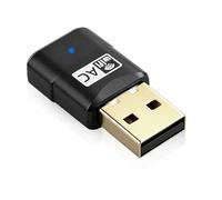 flintronic Mini Antena WiFi USB, Dual Band 5GHz/2.4GHz Adaptador WiFi USB, Antena WiFi de 600 mbps, Antena Largo Alcance, para PC, Compatible Windows 11/10/8/7/Vista/XP, Mac OS X 10.9-10.15