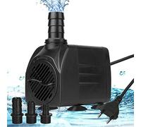Flintronic Mini Bomba de Agua 25W/1500L/H - Altura Máxima 2.2m, Sumergible para Acuario, Fuente y Estanque - Enchufe EU