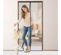 Flintronic Mosquitera Puerta Magnética, 75 * 200cm, Cortina Hecha de Malla, Cierre Magnético de Arriba a Abajo Automáticamente
