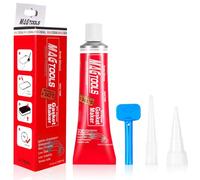 flintronic Pasta de Juntas Motor, Silicona Negra para Coche, Soldadura en Frio para Metal para Sellador de Juntas para Automoción eIndustria, Resiste Temperaturas de -62°C a +343°C (70ml/Rojo)