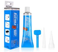 flintronic Pasta de Juntas Motor, Silicona Negra para Coche, Soldadura en Frio para Metal para Sellador de Juntas para Automoción eIndustria, Resiste Temperaturas de -60°C a +300°C (70ml/Azul)