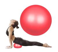 flintronic Pelota de Yoga, Mini Pelota de Pilates, 25 cm / 9,4 Pulgadas, Fitness, Pilates, Embarazo y Sentarse, Fitball, Equilibrio, Entrenamiento, Hinchador Incluido