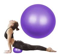 flintronic Pelota de Yoga, Mini Pelota de Pilates, 25 cm / 9,4 Pulgadas, Fitness, Pilates, Embarazo y Sentarse, Fitball, Equilibrio, Entrenamiento, Hinchador Incluido