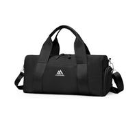 Flintronic Pequeña Bolsa De Deporte para Mujeres, Bolsa De Deporte para Niñas y Niños, Bolsa de Viaje con Zapatero y Bolsillo para Húmedos, para Fitness, Natación y Viaje (Negro)