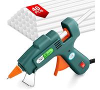 Flintronic Pistola de Pegamento Caliente, 20W Mini Pistola Silicona Manualidades, Calentamiento Rápido, con 40 Barras de Pegamento, para Bricolaje Artesanía, Reparaciones Industriales, Oficina