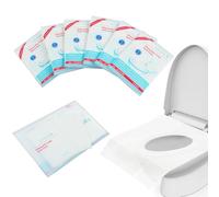 flintronic Protector WC Desechable, 60PCS Fundas Protectoras Desechables, Fundas Desechables de Viaje para el Asiento del Inodoro, Empaque Individual, para Hoteles Baños Públicos Hogares