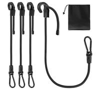 flintronic Pulpos Elasticos 4 Piezas, Ajustable Gomas Elasticas con Gancho, Cuerda Elástica con Gancio, 100cm Corde Elastiche, para Transporte, Equipaje, Bicicleta, Coche, Camping, Toldo