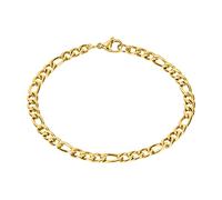 flintronic Pulsera de acero inoxidable 316, Pulsera de cadena de Eslabones para Hombre y Mujer, joyería hipoalergénica 21cm/6mm,Oro/Plata