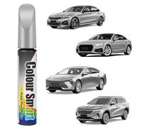 flintronic Reparador Arañazos Coche, 12 ml Pluma De Retoque Del Coche,Quita Arañazos CochE, Rotulador ArañazoS Coch-e, Rotulador Pintura Coch-e, para Retoque y Reparación de Pintura (Gris