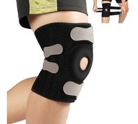 Flintronic Rodilleras Menisco y Ligamento Deportiva Ajustable, Rodillera Menisco y Ligamento con Estabilizadores Laterales y Almohadillas de Gel de Rótula, para Artritis Desgarro de Menisco Tendinitis