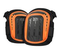 flintronic Rodilleras Trabajo para Trabajar, 1 Par Rodilleras Profesionales Trabajo con Acolchado de Espuma Resistente y Cómodo Cojín de Gel, para Construcción, Alicatadores, Jardinería（Naranja A）