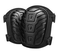 flintronic Rodilleras Trabajo para Trabajar, 1 Par Rodilleras Profesionales Trabajo con Acolchado de Espuma Resistente y Cómodo Cojín de Gel, para Construcción, Jardinería, Alicatadores (Negro