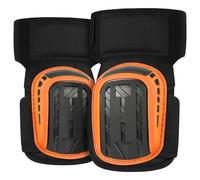 flintronic Rodilleras Trabajo para Trabajar, 1 Par Rodilleras Profesionales Trabajo con Acolchado de Espuma Resistente y Cómodo Cojín de Gel, para Construcción, Jardinería, Alicatadores (Naranja B)