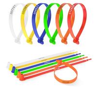 Flintronic Sellos de Plástico para Camión, Paquete de 60 Piezas Prueba de Manipulación Precintos de Seguridad de Plastico, Precintos con Números Individuales, uso para Camión, Contenedor （6 Colores)