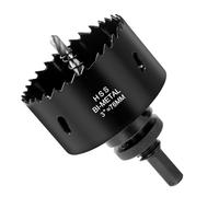 Flintronic Sierras de Corona 76mm, Sierra de Corona Bimetálica de 76mm, M42 HSS Bi-Metal Coronas Perforadoras, con Adaptador y Broca Piloto, para Metal Aluminio Madera PVC Plástico, Negro