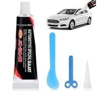 Flintronic Silicona Negra para Coche, 30ml Sellador Coche, Sellador Faros, Silicona Alta Temperatura, Sellado Impermeable, Curado Rápido, para Carrocerías, Ventanas, Techos (-50℃ a +200℃)