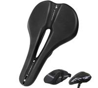 Flintronic Sillín de Bicicleta de Montaña, Sillín MTB, Cómodo Transpirable y Impermeable Sillin Bicicleta, con Funda Impermeable y Bolsa, Ergonómico Unisexo Sillin Bicicleta para Carretera, Urbana, A