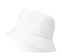 flintronic Sombrero del Pescador Algodón, Gorro Pescador Plegable Sombrero, Bucket Hat Sombrero de Sol, para Senderismo, Camping, Playa (Blanco)