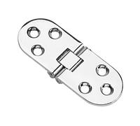 Flip Bisagra Máquina de Coser de Borde Redondo Metal Aleación Zinc Mesa Plegable 180 Grados Bandeja Mayordomo Bisagras Respaldo Muebles 80x30x2 2mm Plata