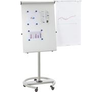 Flip-chart móvil con pie redondo