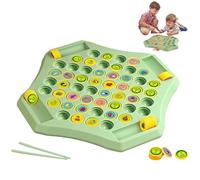 Flip Chess Fun Memory Game, Flip Chess Memory Game,52Pcs Fruit Animal and Transportation Flipper Board Games for Age 3+, Educational Toy for Memories Training (Fruits Set)