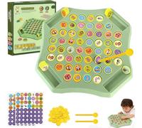 Flip Chess Memory,Flip and Match Memory Game,Memory Juego niños,Animal Flip Matching Chess Board Matching Game for Family Nights, Boosts Cognitive Skills in Kids, Ideal Memory Tool for Kids(A)