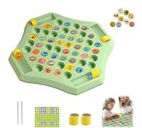 Flip Chess Memory Game, Gencokok Flip Chess Memory Game with Double Cartoon Pattern Matching Memories Pattern for Kids and Family Party Gatherings (Animals)
