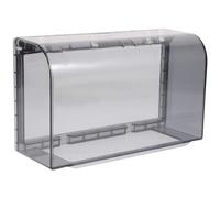Flip - Cubierta impermeable para enchufes (2 velocidades, interruptor de pared, placa frontal), color negro