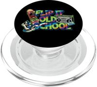 Flip It Old School Retro 80s 90s Skateboard Boombox PopSockets PopGrip para MagSafe