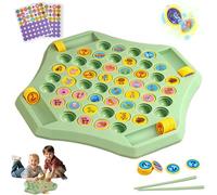 Flip Match Juego de Mesa Flip Match para niños (52 ajedrez), Fruit Flip Chess Memory Ajedrez, DIY Flips Tablero de Ajedrez para Niños y Adultos (2 - 4 jugadores) (Animal Patterns)