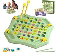 Flip Match - Juego de tablero de ajedrez con memoria sobre cartón, juego de 52 piezas para 2 - 4 jugadores, interactivo, divertido y educativo
