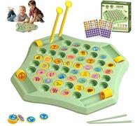 Flip Match - Juego de tablero de ajedrez con memoria sobre cartón, juego de 52 piezas para 2 - 4 jugadores, interactivo, divertido y educativo (patrón animal)