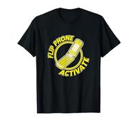 Flip Phone Activate Retro 90s Tech Nostalgia Entusiasta Camiseta