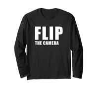 Flip The Camera - Funny Trending Meme Minimal Text Manga Larga