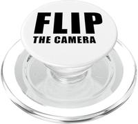 Flip The Camera - Funny Trending Meme Minimal Text PopSockets PopGrip para MagSafe