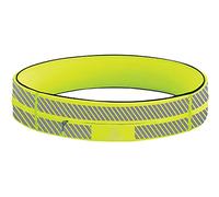 FlipBelt Cinturón de Correr con Cremallera para teléfono y Accesorios pequeños, riñonera de Ejercicio para Mujeres y Hombres, S, Amarillo neón Reflectante