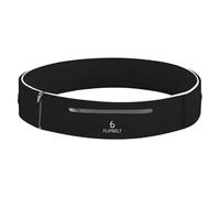 FlipBelt Elite - Cinturón para Correr para teléfono y Accesorios pequeños, Bolsa de Ejercicio Resistente al Agua, Talla L, Color Negro
