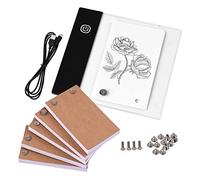 Flipbook Kit de libro con mini almohadilla de luz LED, diseño de tableta con agujero, 300 hojas, tornillos Bg para dibujar, trazar, animación, bocetos, creación de dibujos animados